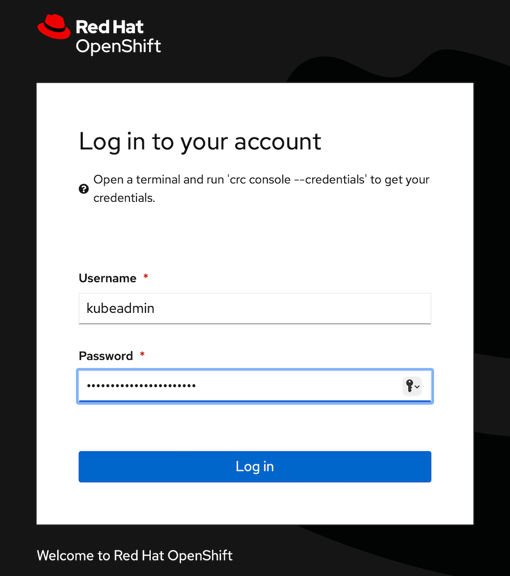 Install OpenShift Local